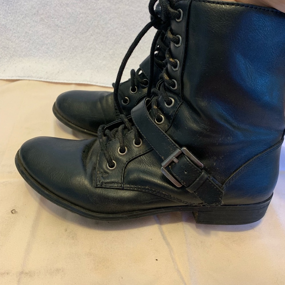 Black ankle booties
